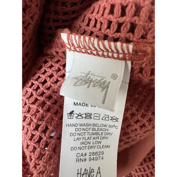Stussy Pigment Dyed Loose Gauge Sweater in‎ Brick Size M - Picture 7 of 9